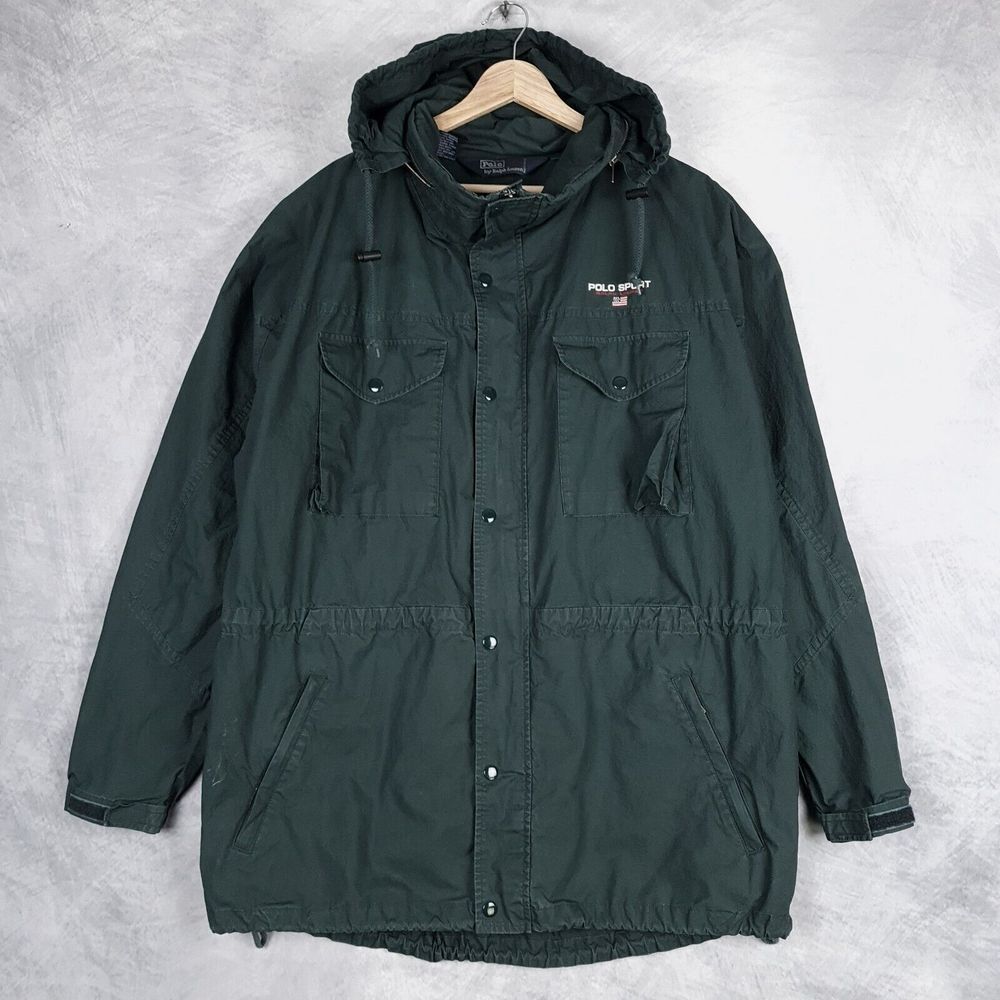 Ralph Lauren Forest Green Hooded Raincoat